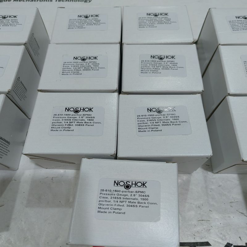 NOSHOK不锈钢压力表25-510-1500-PSI/BAR-SPMC