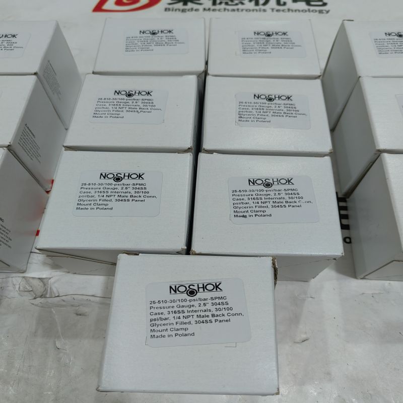 NOSHOK 25-510-30/100-psi/bar-SPMC压力表